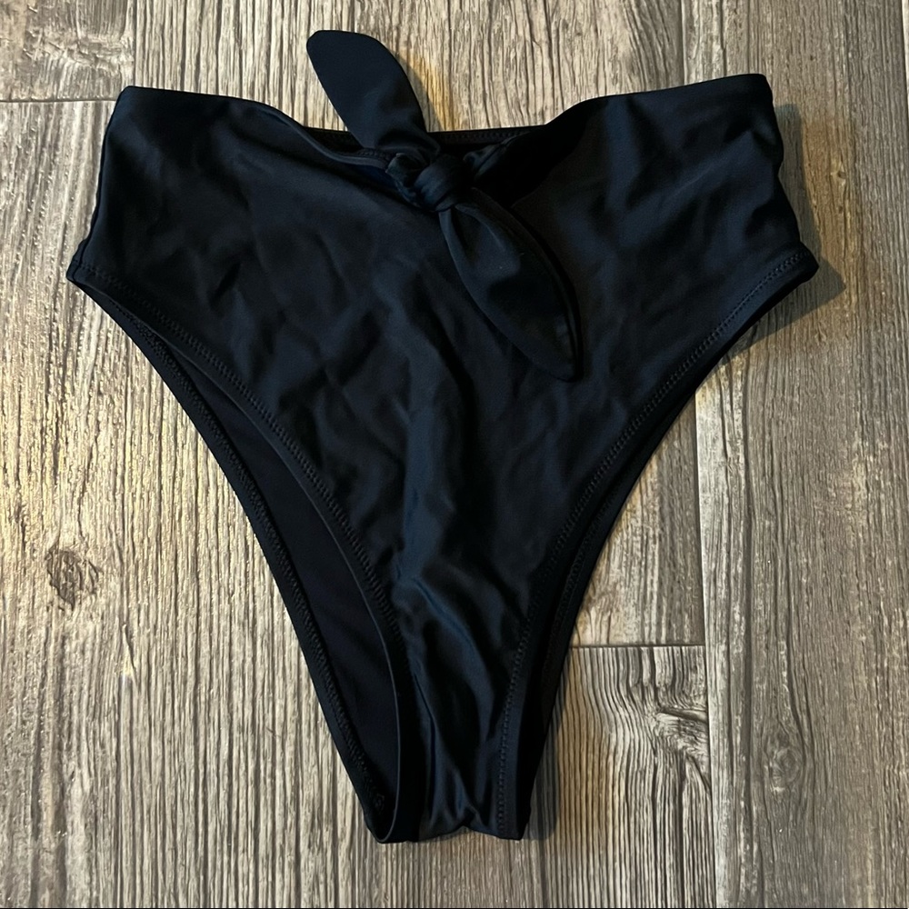 NWT Aerie Cut Out Tie High Cut Cheeky Bikini Bottom